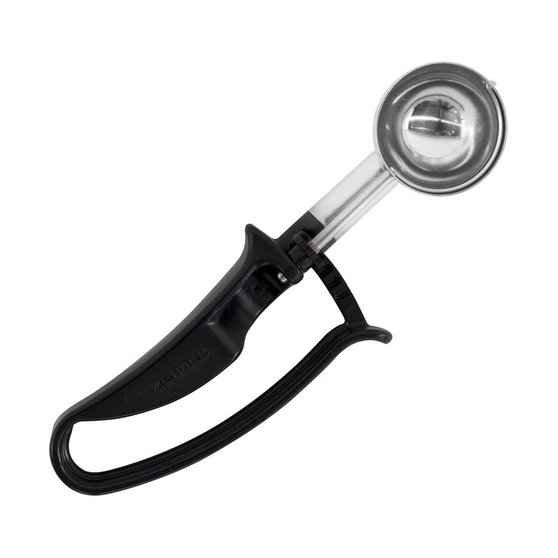 Zeroll 2030 Universal Standard Length EZ Disher Food Portion Control Scoop Designed for Right or Left Hand Use Dishwasher Safe NSF Approved, 1 3/4-Inch, Black - Image 1